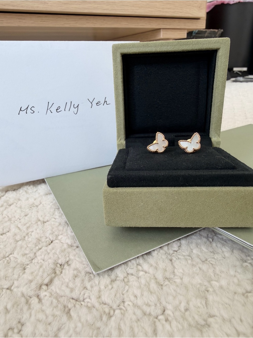 Van Cleef & Arpels Sweet Butterfly Stud Earrings